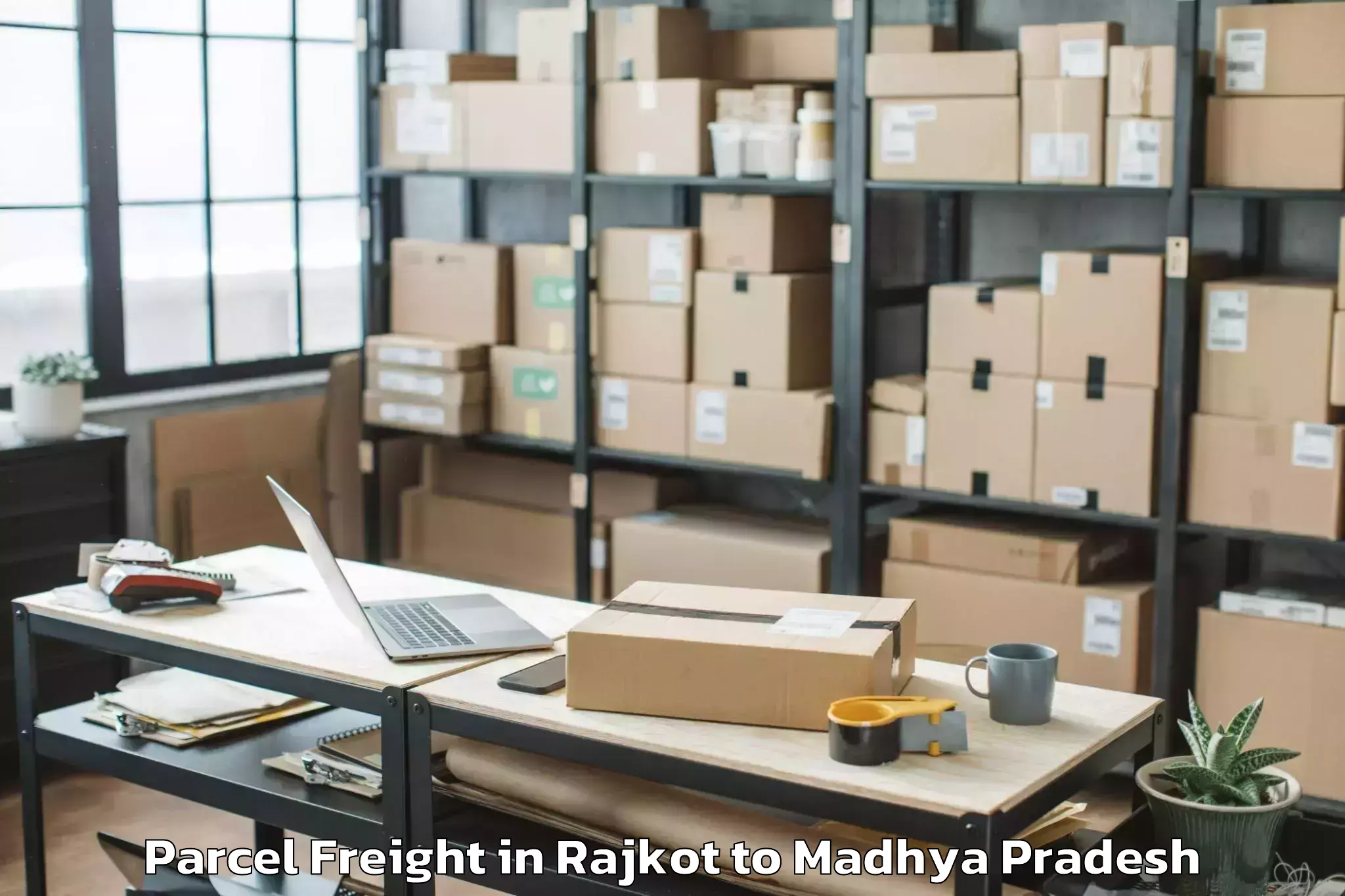 Book Rajkot to Nit Bhopal Parcel Freight